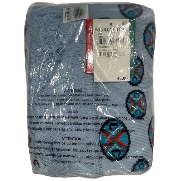 Cross Colours Beanie & Scarf Set — Logo Knit Light Blue — NWT Sealed Giftable - Picture 6 of 10